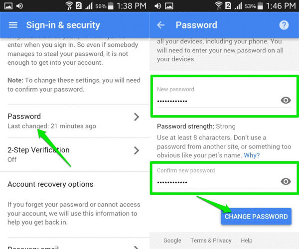 How to reset gmail password with recovery phone number